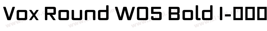 Vox Round W05 Bold I字体转换